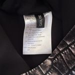 Giambattista Valli Black Surplice Crocodile Print Sleeveless Shift Dress Photo 4