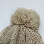 Rue 21  Cream Cable Knit Beanie With Pom Pom Photo 5