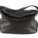 Salvatore Ferragamo brown leather shoulder bag beaded accents  pebbled finish Photo 1