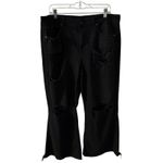 American Eagle AE Ripped Low Rise Baggy Flare Jean 16 Short Women’s Black 4267 Size 16P Photo 1