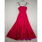 Anthropologie New! Let Me Be Cutout Tiered Dress in Magenta, women size XS Photo 4