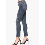Paige High Rise Hoxton Ankle Peg with Pearl Adorned Patches “CIAO BABY” Jeans 26 Photo 4