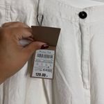 Massimo Dutti NWT  Women's Wide Leg‎ 100% Linen Pants In White Size 12 Photo 5