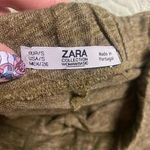 ZARA  Basic Collection Knit Flare Pants Women's Size Small Brown Photo 2