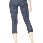 Lululemon Wunder Under Crop Hi-Rise 21" Nouveau Mach Blue Black Size 6 W6AI3S Photo 0
