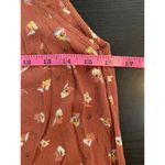 Billabong  Boho Shake It Again Orange Floral Wide Leg Belted Jumpsuit Women Small Photo 8