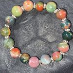 New Indian Agate Stretch Bracelet Photo 6