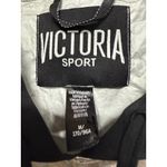 Victoria's Secret  SPORT ANORAK METALLIC BLACK JACKET HOODIE LIGHTWEIGHT Medium Photo 5