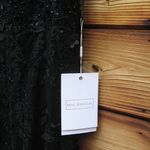 Mac Duggal 20889 Womens Black Sheer Applique Bustier Gown with Feather Straps Photo 12