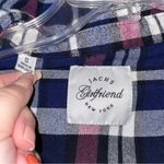 Jachs Girlfriend  Long Sleeve Button Down Plaid Shirt Size Small Photo 1
