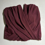 Charlotte Russe  Strapless Twist Front Tube Top | Wine Red | Size M Photo 0