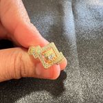 Elegant Gold and diamond Women's Ring Size 6 Photo 4