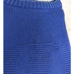 Nordstrom 90s Vintage Short Sleeve Crew Neck Sweater Blue Size Medium Photo 8