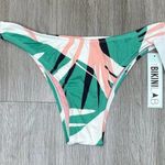 The Bikini Lab Women's Sonic Boom Palm Print Cheeky Bikini Swim Bottoms sz M Photo 0