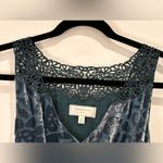 Moulinette Soeurs Anthropologie Matilija Dress Silk Velvet Teal 0 Whimsigoth Photo 5