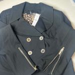 White House | Black Market Black Cropped DoubleBreasted Jacket Women's M Chiccore Photo 4