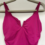 Time And Tru  One Piece Fuchsia Swimsuit Sz 1X 16W-18W Photo 1