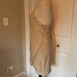 Urban Outfitters Most Stunning Light Tan  Deep V Neck Dress Photo 3