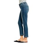Talbots  Women’s Jeans Flawless 5 Pocket Crop Raw Hem Mid Rise Size 4P Photo 1