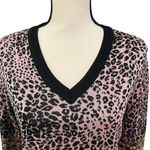 Anthropologie Aldomartins  Multicolor Light Wool Blend Knit VNeck Sweater Sz S Photo 1