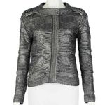 Maje  Tweed Silver Sweater Jacket  Photo 0