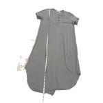NEW Wilt Shirt Dress Womens XS Gray 100% Cotton Button Soft Travel Short Sleeve Photo 4