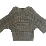 Venezia 18/20W stretchy heathered knit wide sleeved sweater wide waistband Gray Photo 6