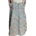 Laundry by Shelli Segal  Women's SZ 14 Dress Baby Doll Shiny Aztec Pastel Photo 9