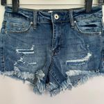 Special A Women’s Juniors  Distressed Raw Hem Denim Jean Shorts Size 5 Photo 0