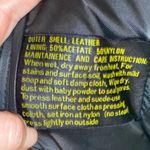 Vintage Casa Blanca Black Leather Convertible Hooded Bomber Jacket Size L Photo 8