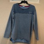 Jane and Delancey  Blue and White Striped Long Sleeve Top Photo 0