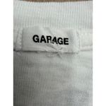 Garage  Cropped Graphic Tee Motor Show White Cotton Short Sleeve P/S Photo 5