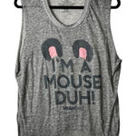 Mean Girls “I’m a mouse duh!” Burnout gray tank top women’s size XL Photo 0