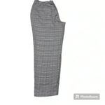 Nine West  Plaid gray whit red women's ankle  pants size large Photo 1