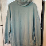 Aerie  Womens The Sweat Everyday Cozy Mock Neck Oversized Sweatshirt Small Photo 0