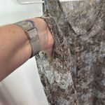 By Together Gray Tan Cold Shoulder Swimsuit Tank Cover Up Sheer Women's Medium Photo 4