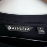 Athleta  Snappy Sweatshirt Dress Black long sleeve boxy relaxed crewneck sporty S Photo 5