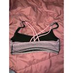 Lululemon ✨  Womens Heather Pink‎ Pattern Energy Sports Bra Size 8 Stretch Gym Photo 1
