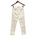 RE/DONE  Orginals 90s High Rise Ankle Crop in Vintage White size 27 NWT Photo 6