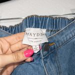 Hayden NWT Medium Blue Distressed Frayed Denim Shorts Size Small Photo 4