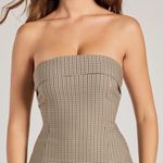Windsor Strapless Plaid Pleated Mini Dress Photo 2