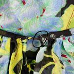 ASOS Design Green & Blue Cottage Sheer Floral Mini Dress Photo 7