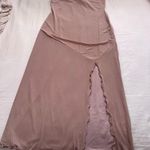 Urban Outfitters Brown Asymmetrical Maxi Dress with Slit Photo 2