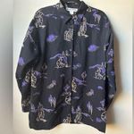 Norton Mcnaughton  Top Women’s Vintage Blouse Button-Up Long Sleeve Art Size L Photo 0