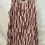 Vince ‎ Silk Geometric Print Tank Size Medium Photo 0