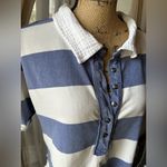 We The Free Free People Cleo Stripe Crop Polo Shirt Photo 3