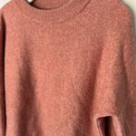 prAna  Women's Sweater Azure Medium balloon sleeve crewneck salmon pink soft Photo 4