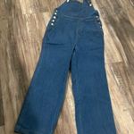 Capulet  Lennon high waisted wide leg retro denim overalls size large Photo 4