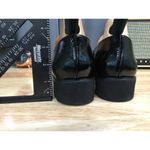 Paul Green Sofia Women 7.5 Black Crinkle Patent Leather Studded Platform Shoes Photo 2