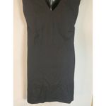 MAAC London V Neck Cut Out Swing Dress Black Photo 7